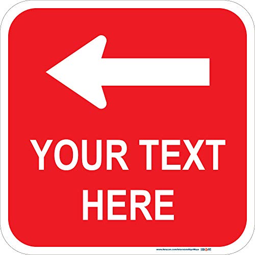 Customizable Top Arrow Square Reflective Aluminum Sign