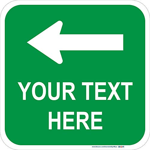 Customizable Top Arrow Square Reflective Aluminum Sign