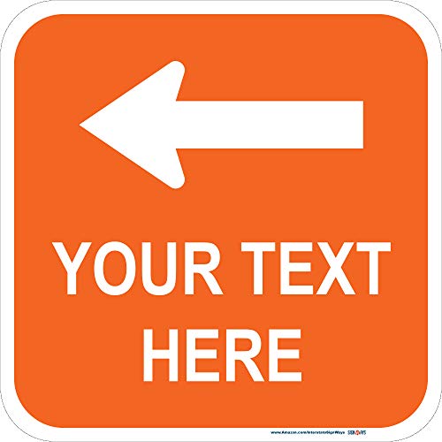 Customizable Top Arrow Square Reflective Aluminum Sign