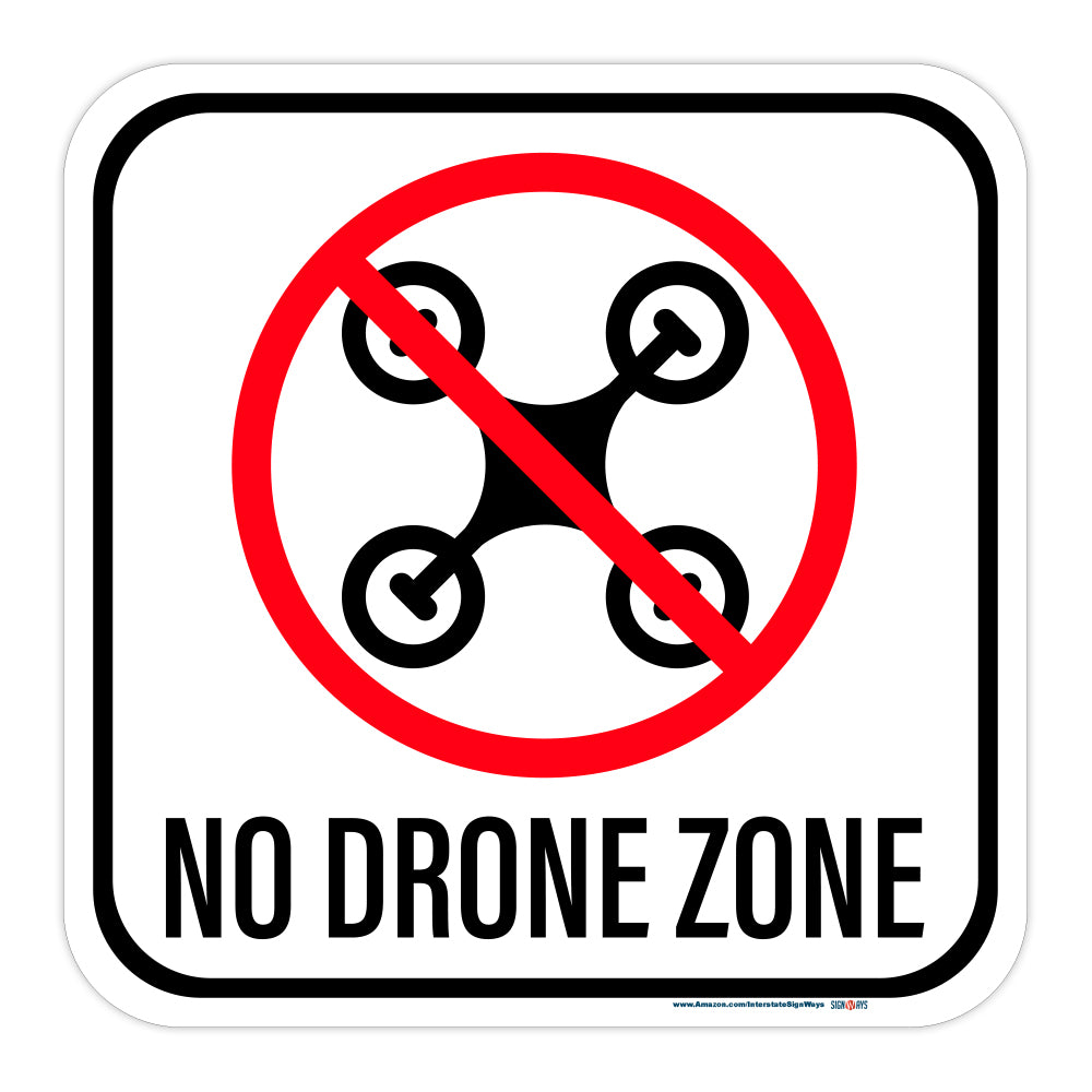 No Drone Zone Sign
