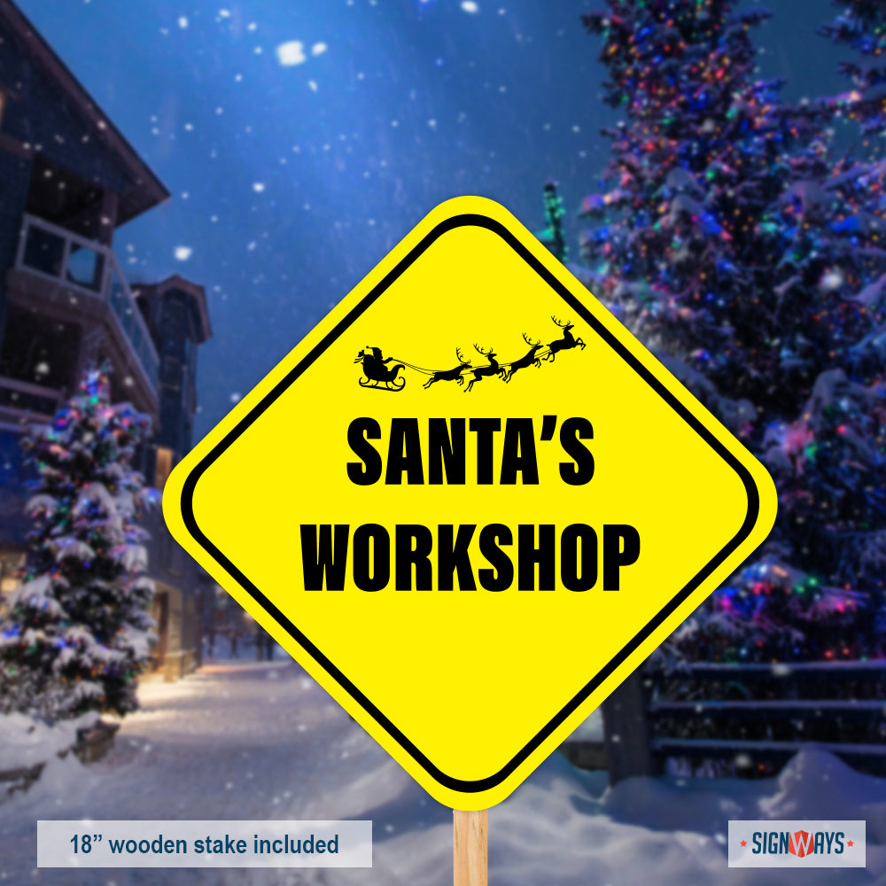 Santas Workshop Sign