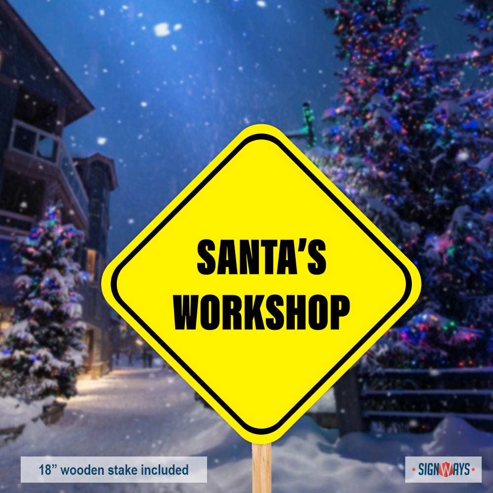 Santas Workshop Sign