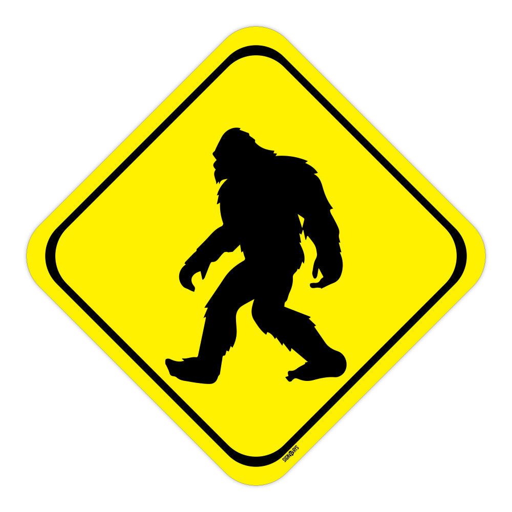 Sasquatch (Bigfoot) Crossing Sign