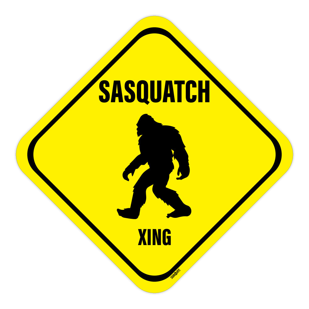 Sasquatch (Bigfoot) Crossing Sign