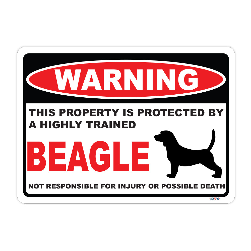 Warning! This Property Is Protected By Beagle Sign