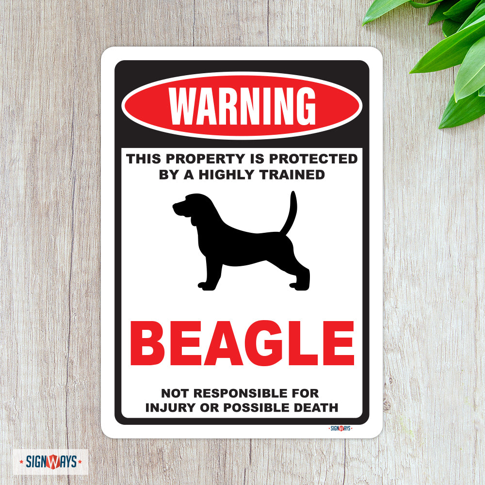 Warning! This Property Is Protected By Beagle Sign