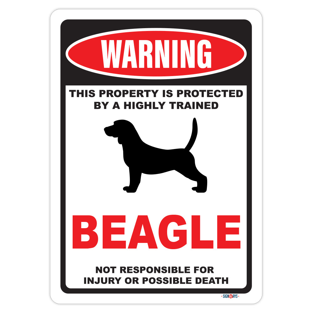 Warning! This Property Is Protected By Beagle Sign