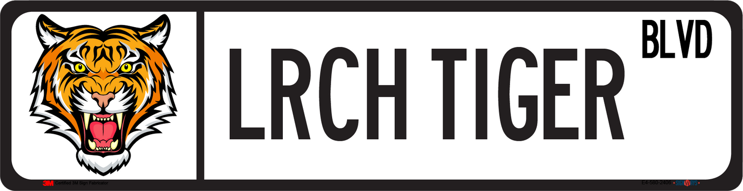 Customizable School Spirit Street Sign