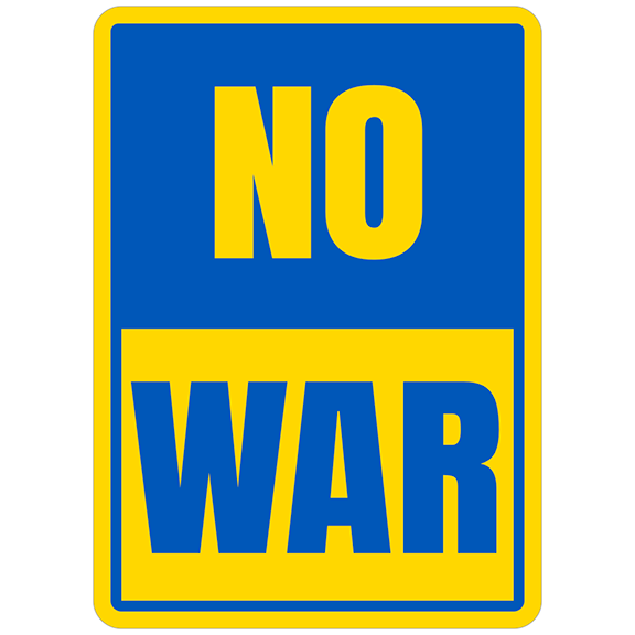 No War-Ukraine Sign