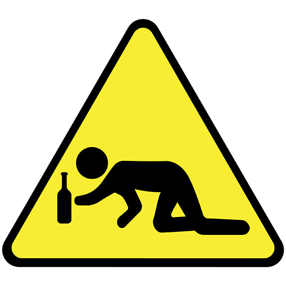 Caution- Drinking Triangle Sign