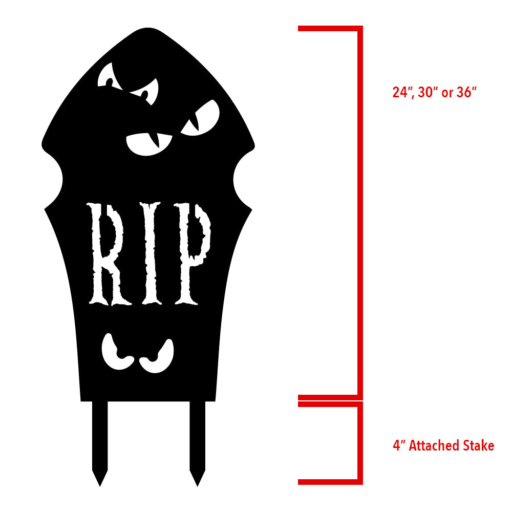 Halloween RIP Spooky Eyes Tombstone, Powder Coated Aluminum Outdoor Yard Sign