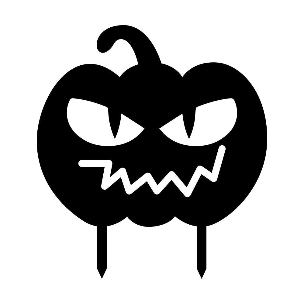 Halloween Spooky Eyes Pumpkin, Powder Coated Aluminum Outdoor Yard Sign