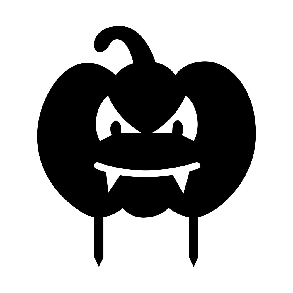 Halloween Bat Eyes Pumpkin, Powder Coated Aluminum Outdoor Yard Sign
