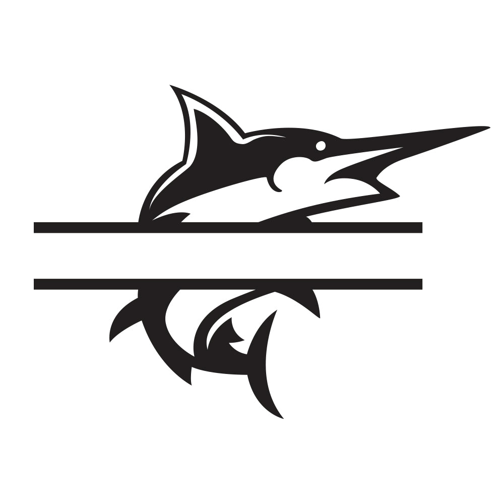 Customizable Swordfish Powder Coated Metal Decor
