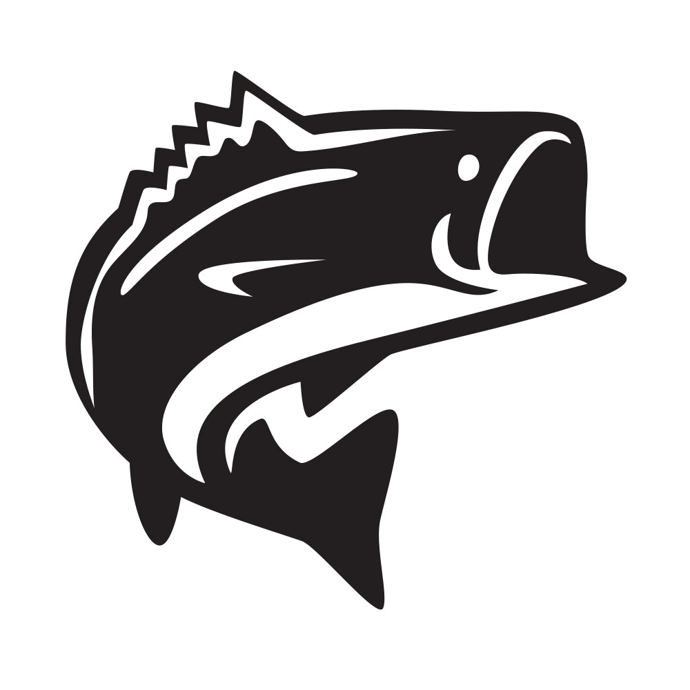 Bass Fishing Powder Coated Metal Decor