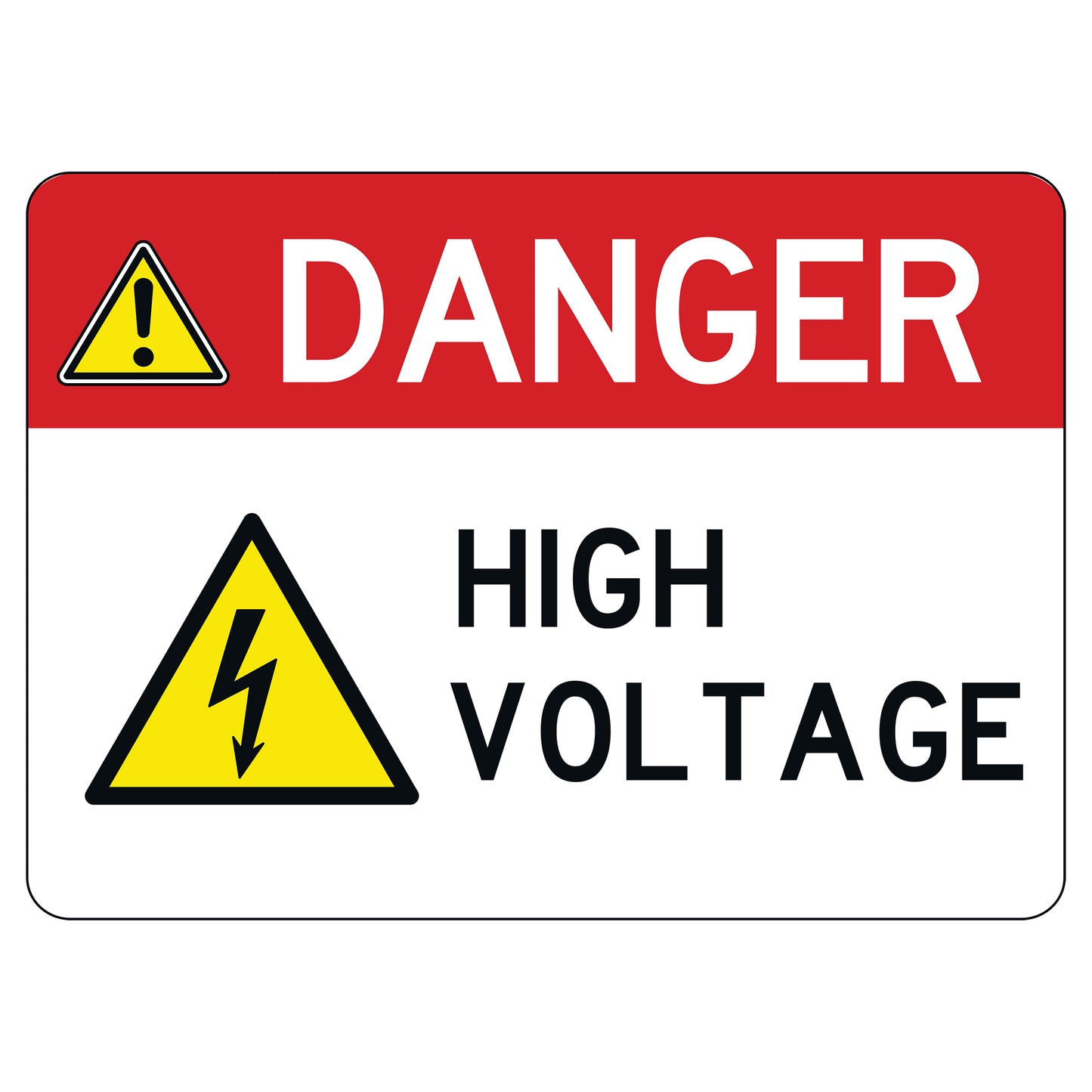 Danger High Voltage Sign