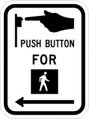 R10-3L Push Button For (Walk Symbol)(Left Arrow)