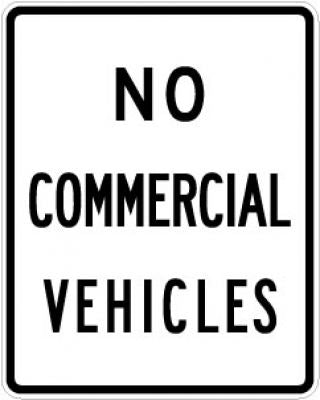 R5-4 No Commercial Vehicles