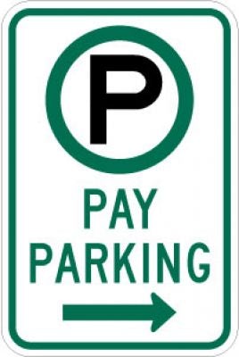 R7-22R (Symbol) Pay Parking (Right Arrow)