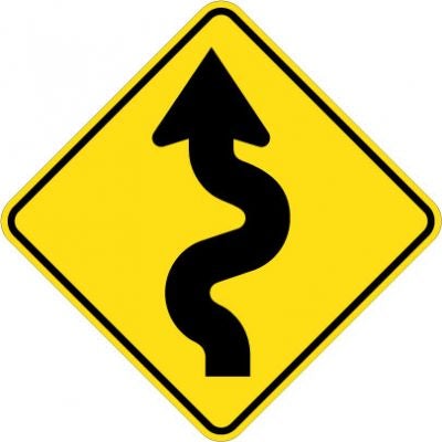 W1-5L Winding Road Left