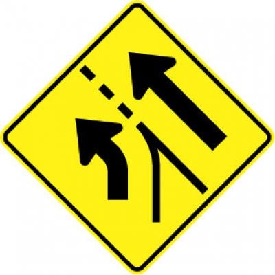 W4-6L Added Lane Curve Left