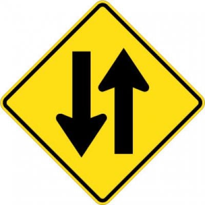 W6-3 Two Way Traffic