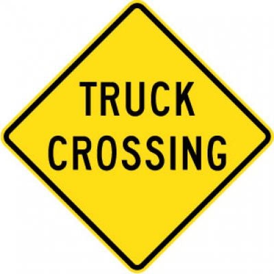 W8-6 Truck Crossing
