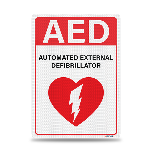 AED (Automated External Defibrillator) Sign