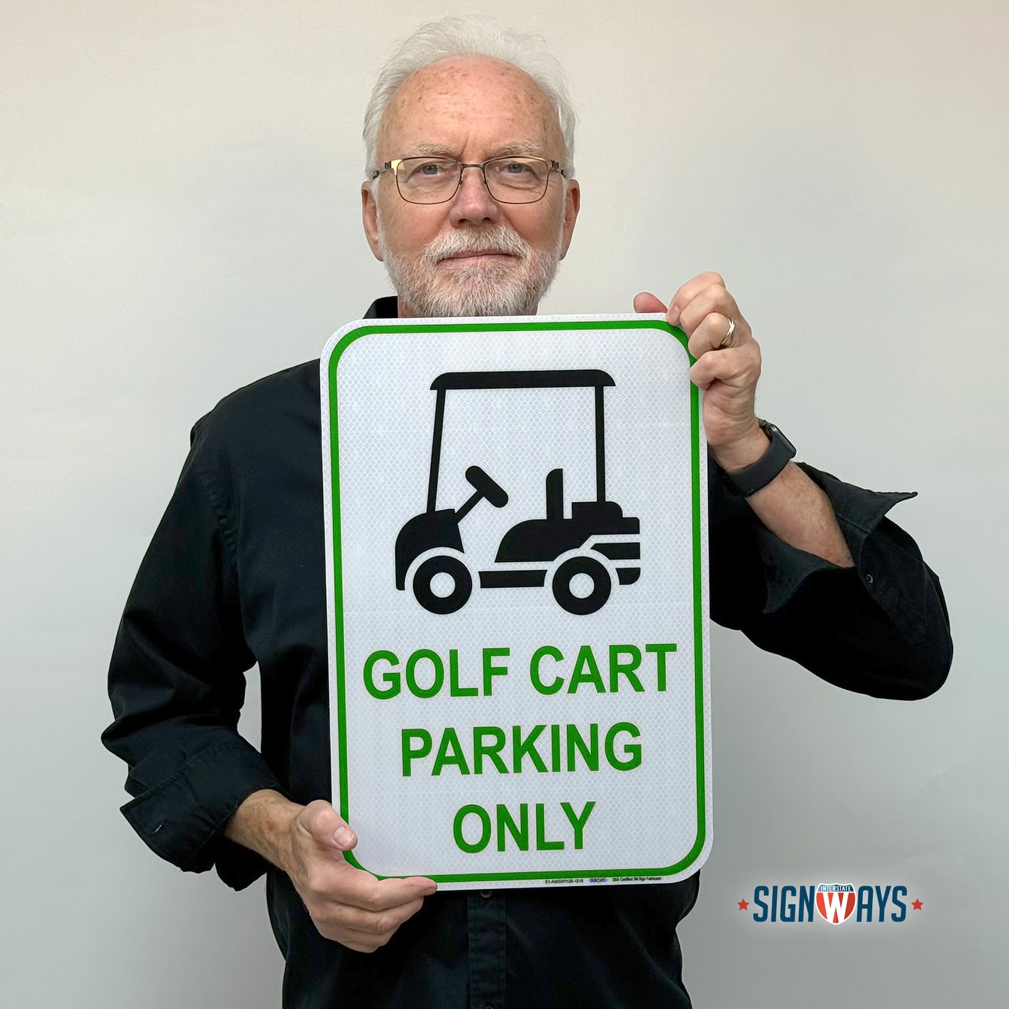 Golf Cart Parking Only Sign