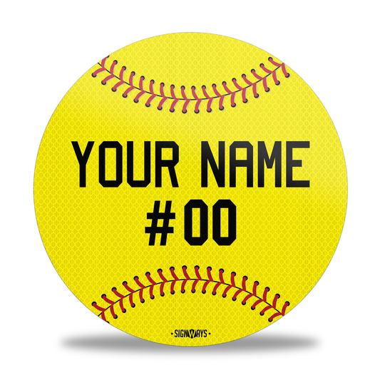 Softball Room Decor, Yard Signs | Personalized Name Sign, Custom Metal Signs Outdoor