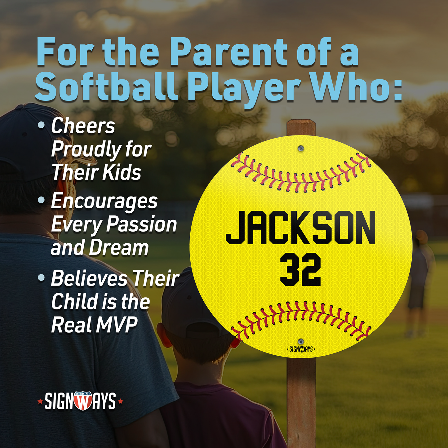 Softball Room Decor, Yard Signs | Personalized Name Sign, Custom Metal Signs Outdoor
