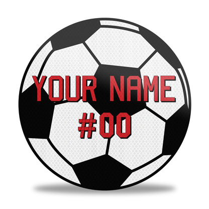 Personalized Soccer Ball Name Sign | Soccer Room Decor for Boys | 12x12”