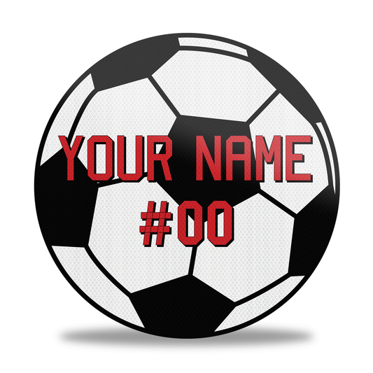 Personalized Soccer Ball Name Sign | Soccer Room Decor for Boys | 18x18"