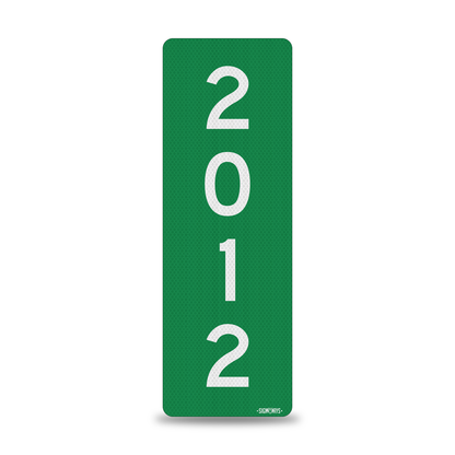 SignWays 911 Address Reflective Signs | Custom Double-Sided House Numbers Vertical