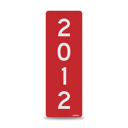 SignWays 911 Address Reflective Signs | Custom Double-Sided House Numbers Vertical