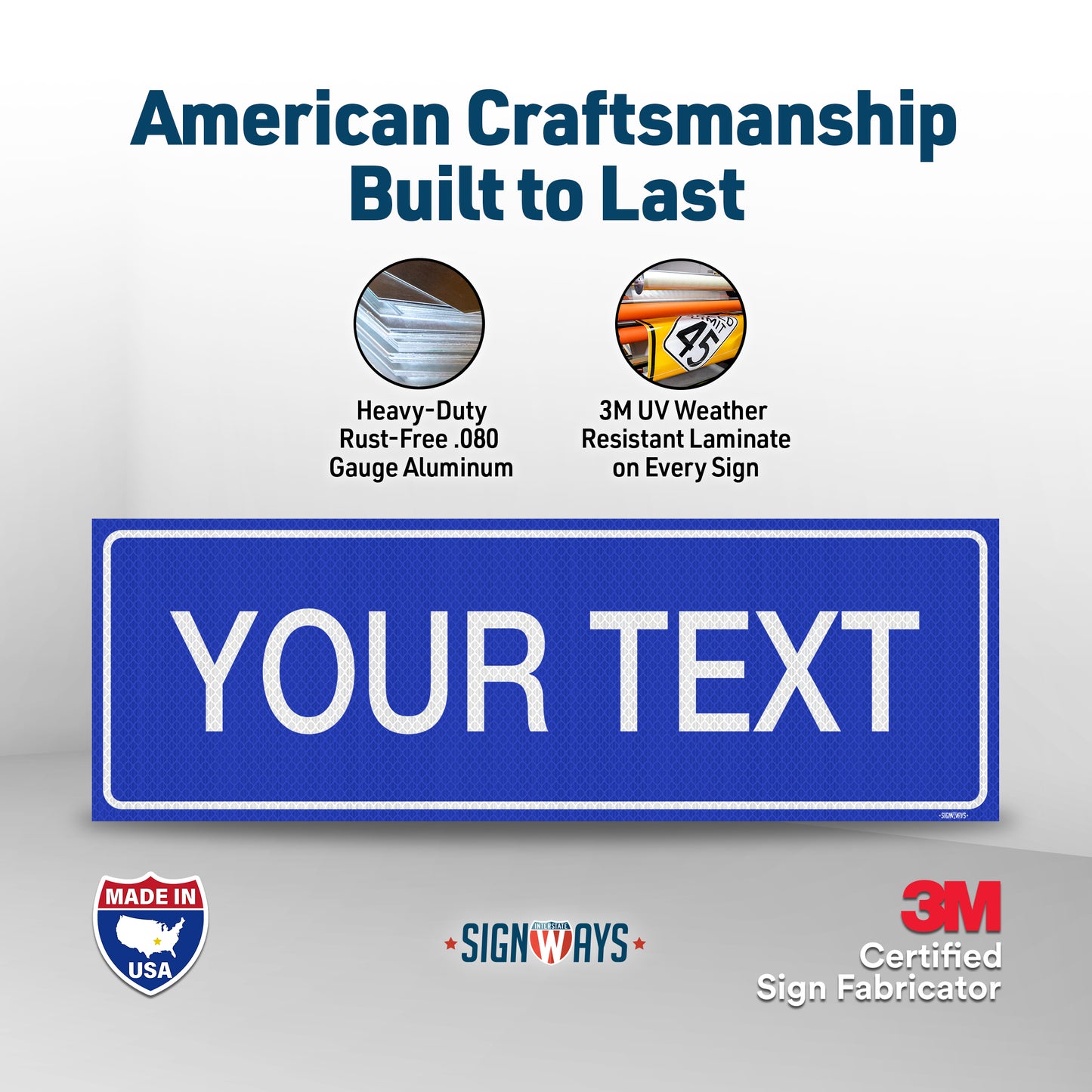 Custom Street Signs | Private Road Sign | Double-Sided | Made in USA 24” x 8