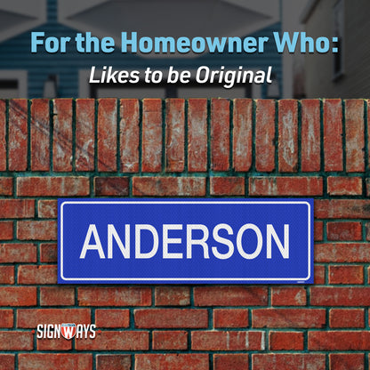 Custom Street Signs | Private Road Sign | Double-Sided | Made in USA 24” x 8