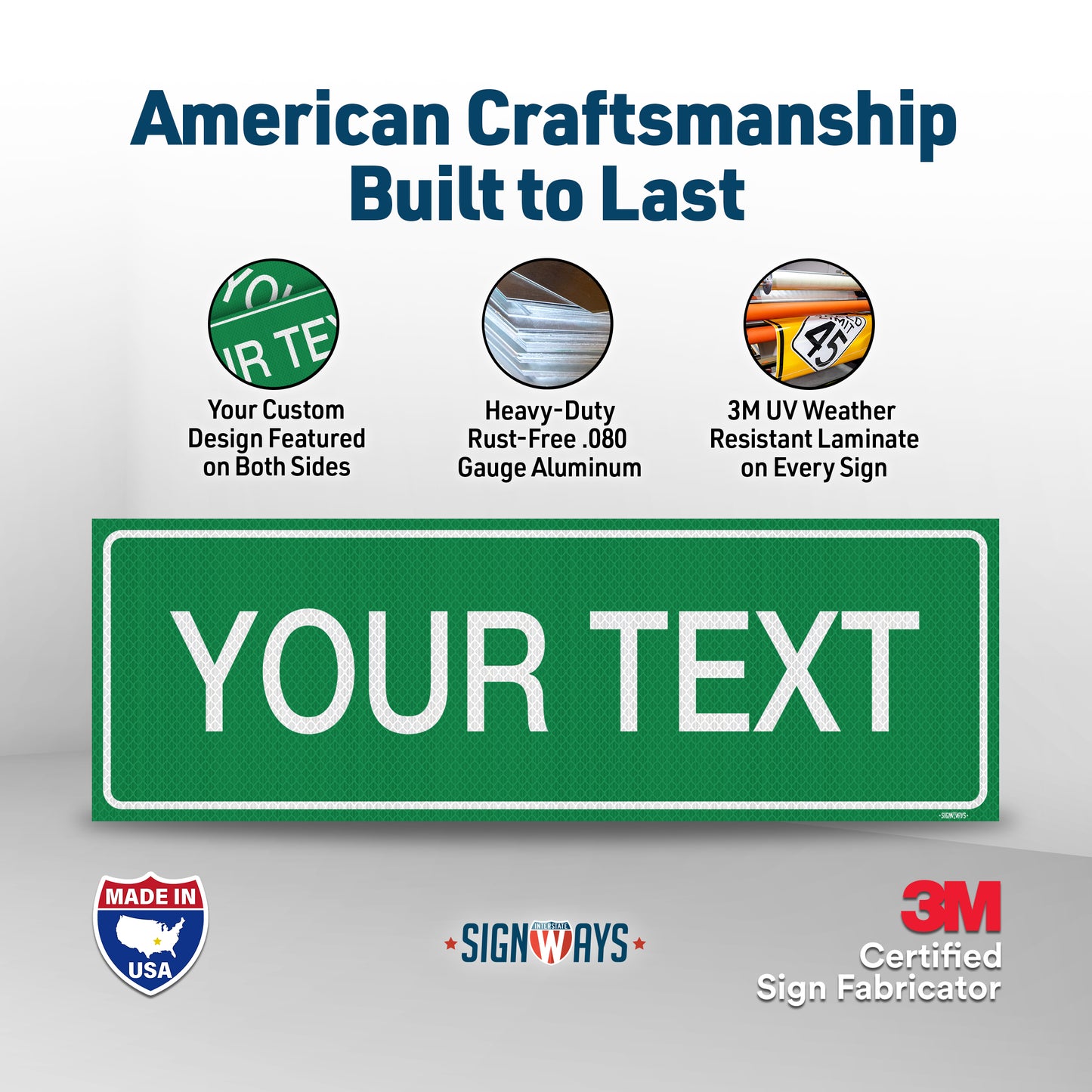 Custom Street Signs | Private Road Sign | Double-Sided | Made in USA 24” x 8