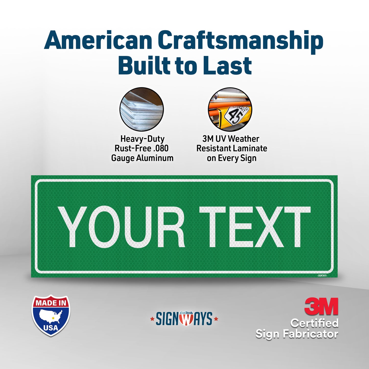 Custom Street Signs | Private Road Sign | Double-Sided | Made in USA 24” x 8