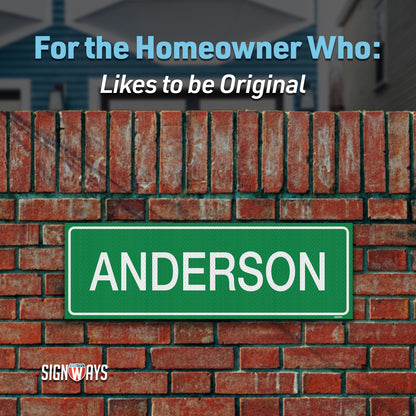 Custom Street Signs | Private Road Sign | Double-Sided | Made in USA 24” x 8