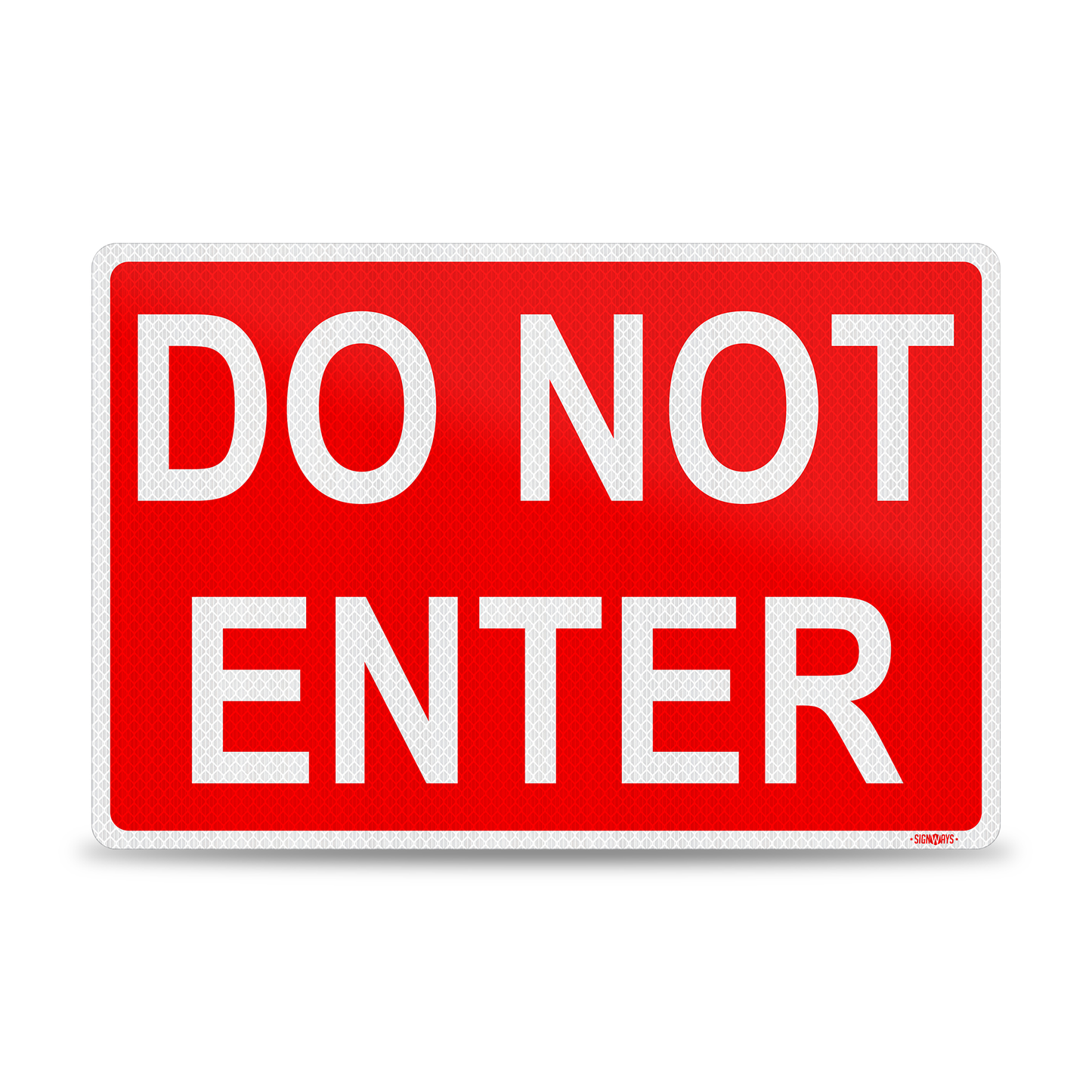 Do Not Enter Sign Red | Do Not Enter Signs Outdoor | 3M Grade Aluminum Reflective | Made in USA | 10" x 14"