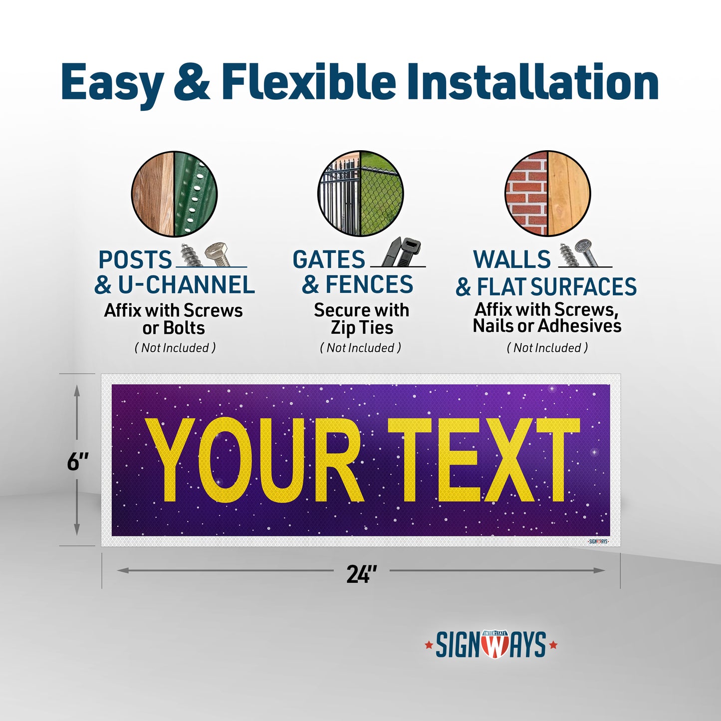 SignWays Personalized Street Signs | Custom Street Signs | Select Color, Design, Text