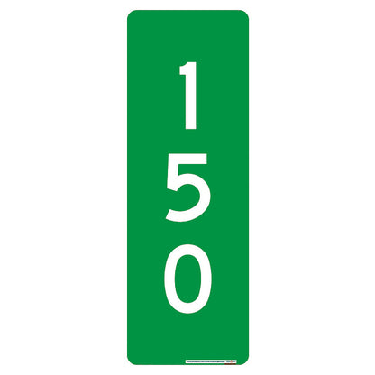 Interstate Signways 911 vertical single sided green sign