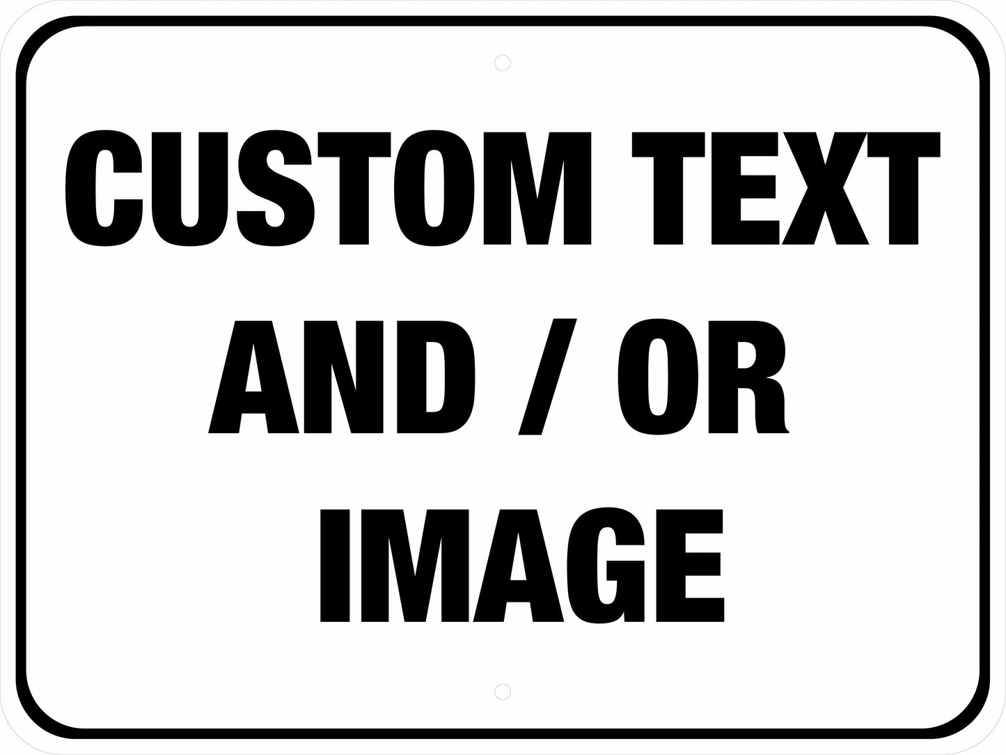 Interstate Signways, Regulatory/MUTCD Sign - Customizable Logo Plaque 24"x18", Made in the USA
