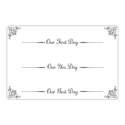 Valentines Day or Wedding Customizable Dates Sign 18"x12"