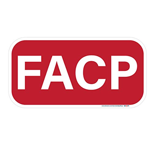 FACP Reflective Aluminum 6"x12" Metal Sign