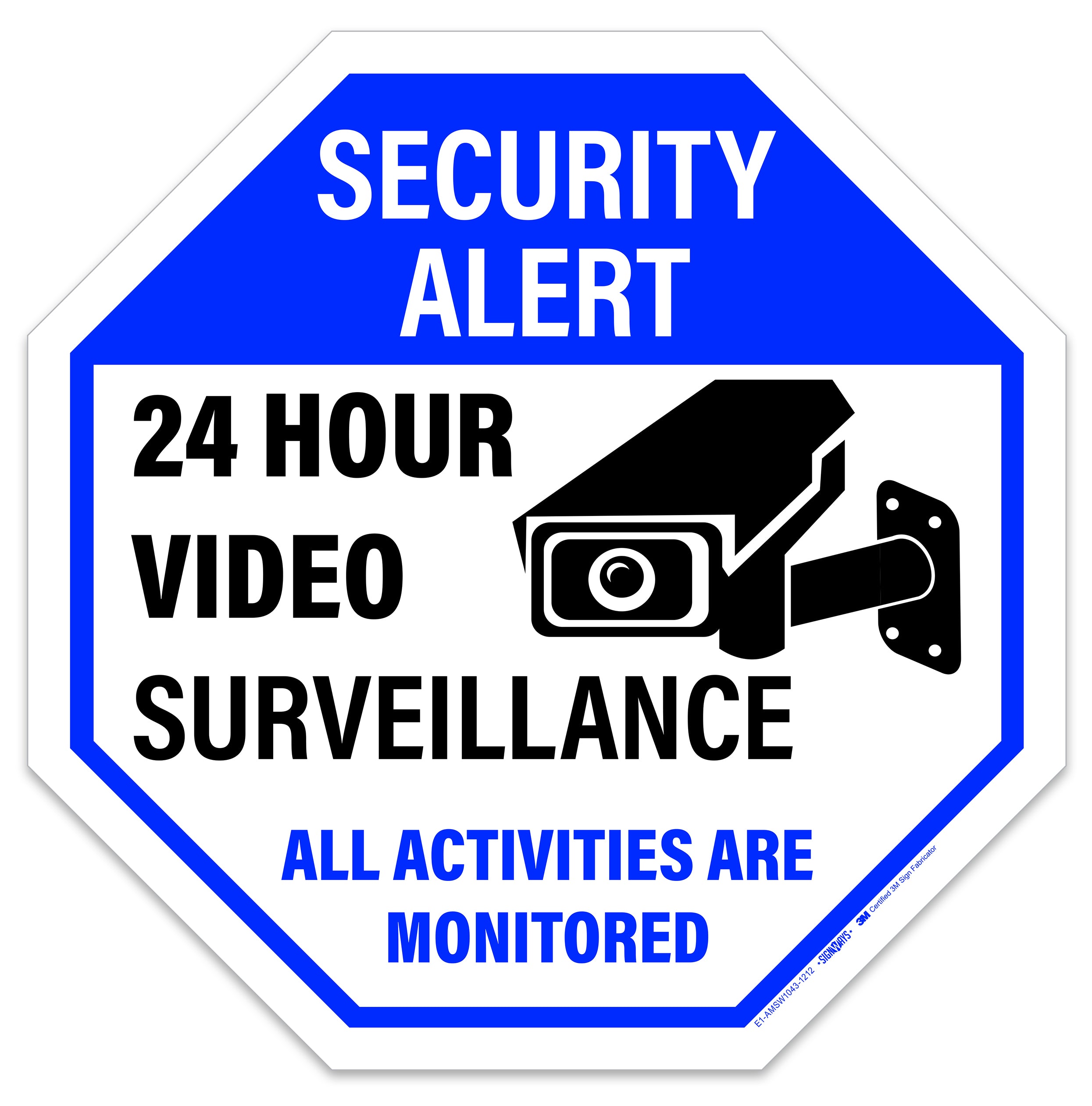 24 Hour Video Surveillance Sign – Signs By SignWays