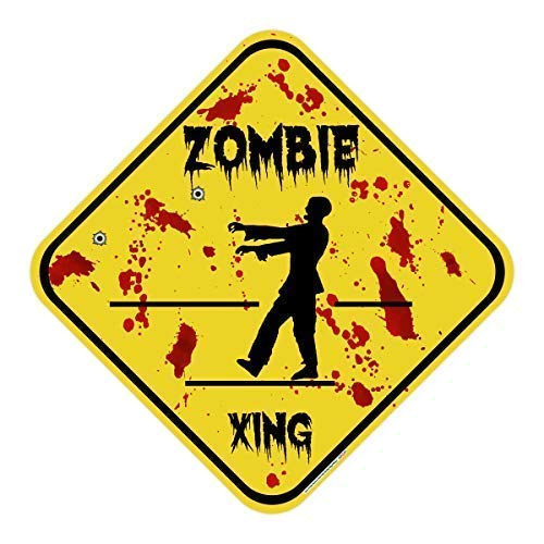 Zombie Crossing /Xing Sign
