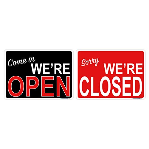 Come in We're Open/Sorry We're Closed Double Sided Sign