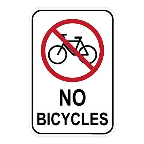 (Image) No Bicycles Sign
